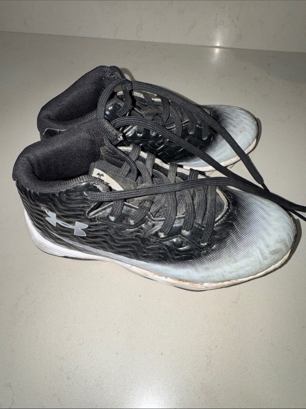 Under Armour Black and White Basketball Shoes